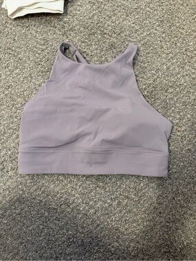 lululemon athletica High-Neck Sports Bralette in Lavender Gray